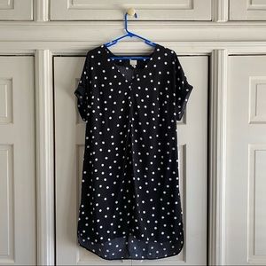 Polka Dot Black Summer Dress
